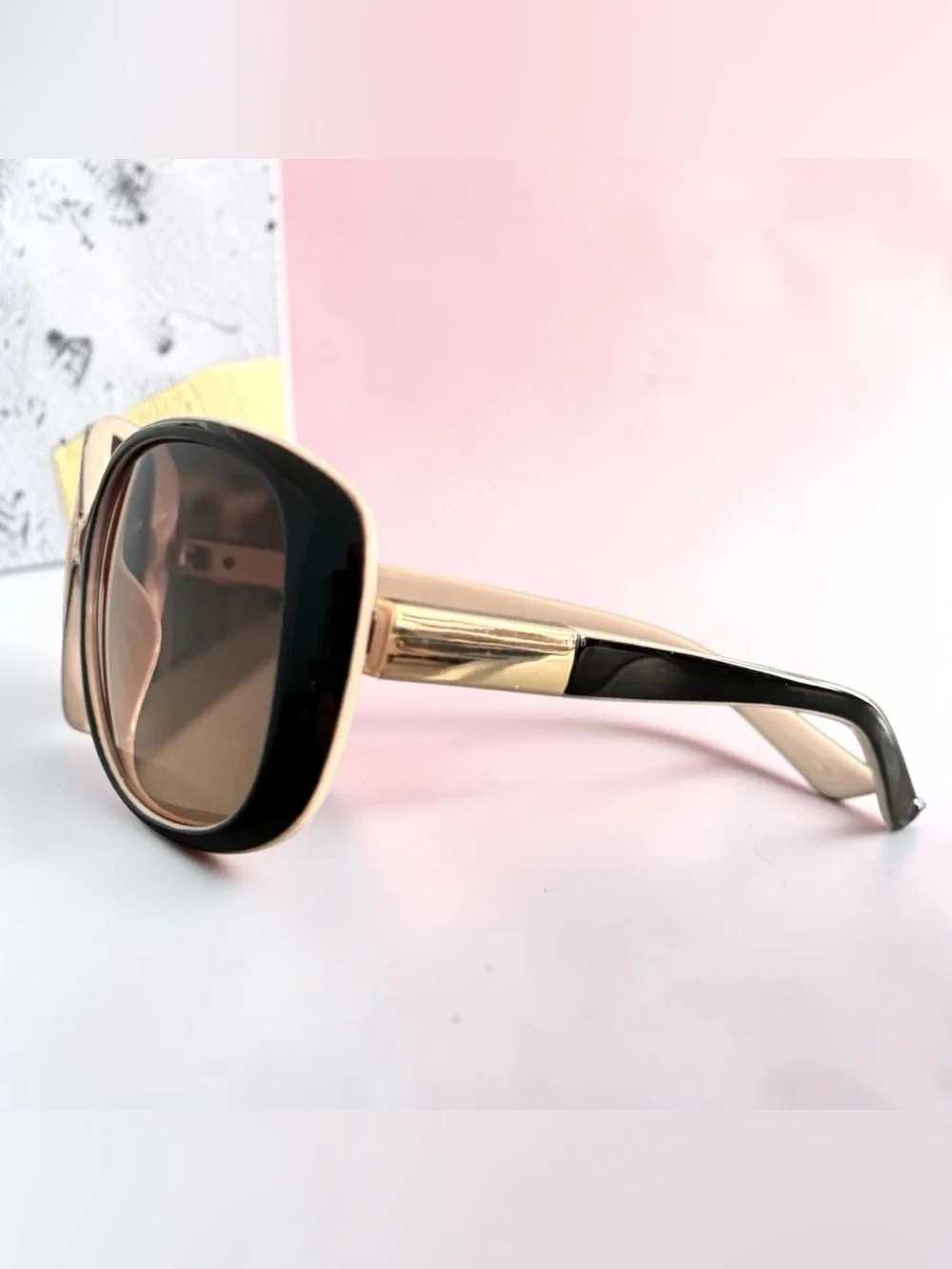 Ann Taylor Two-Tone Oversized Sunglasses